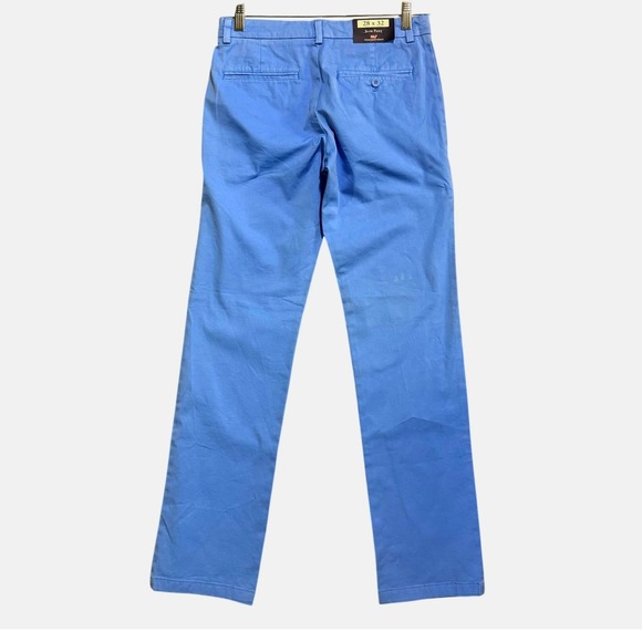 Vineyard Vines Mens Breaker Pant Slim Fit Chino 28x32 Dockside Blue Stretch Golf - Picture 2 of 6